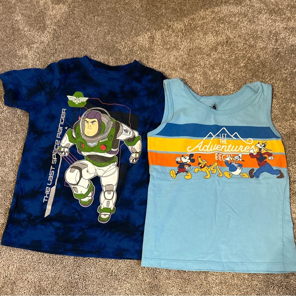 Disney Lightyear & Mickey Tops